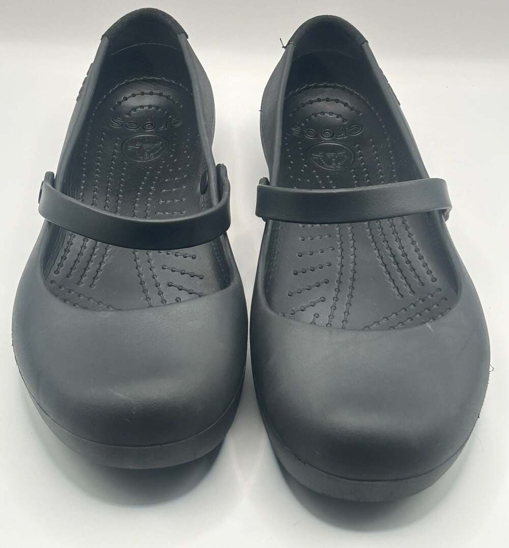 Crocs Alice Work Mary Jane Flats Black Women's Size 11